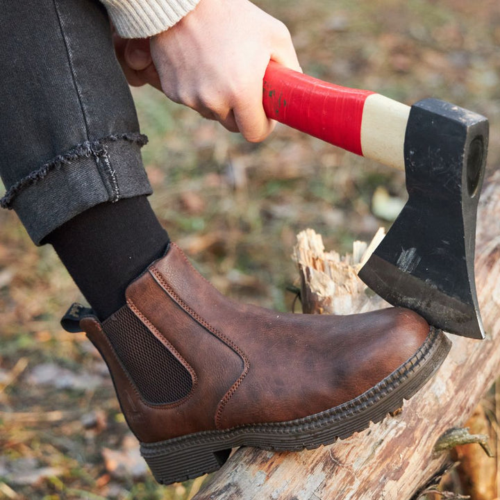 Botas de seguridad ortopédicas de cuero para hombre - Matthias