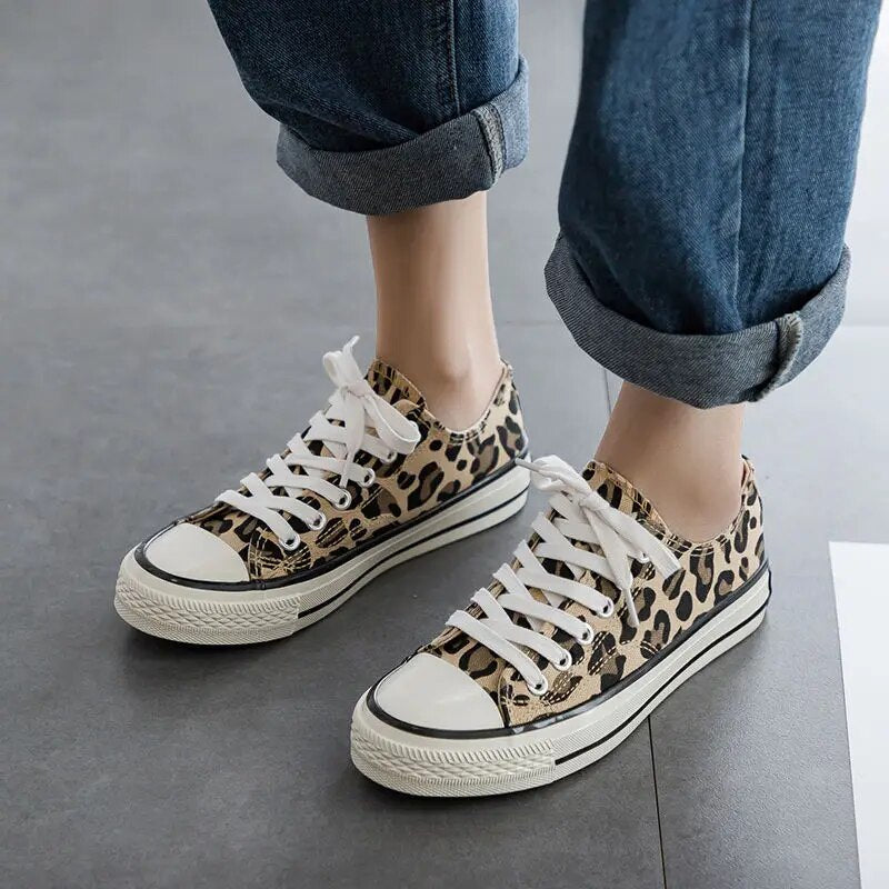Stilfulde leoparddamesneakers – Savannah