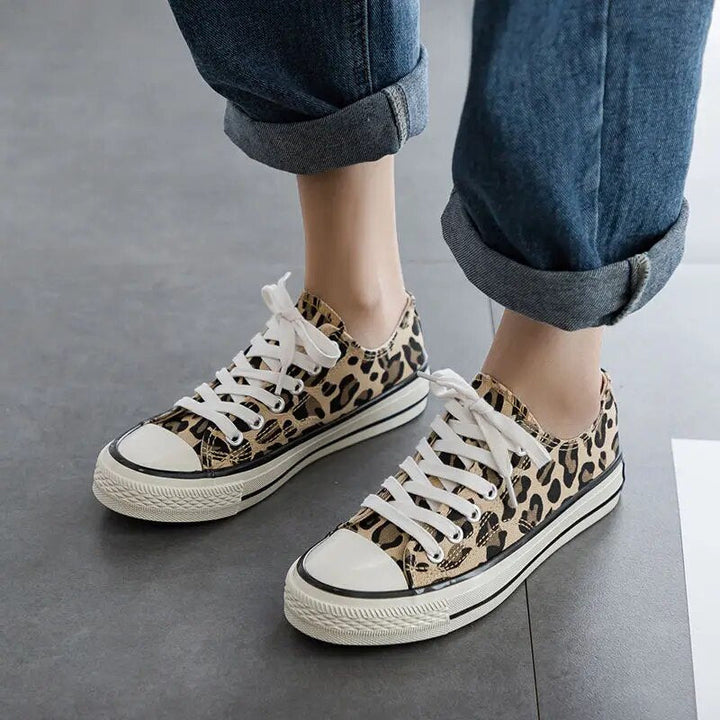 Stilfulde leoparddamesneakers – Savannah