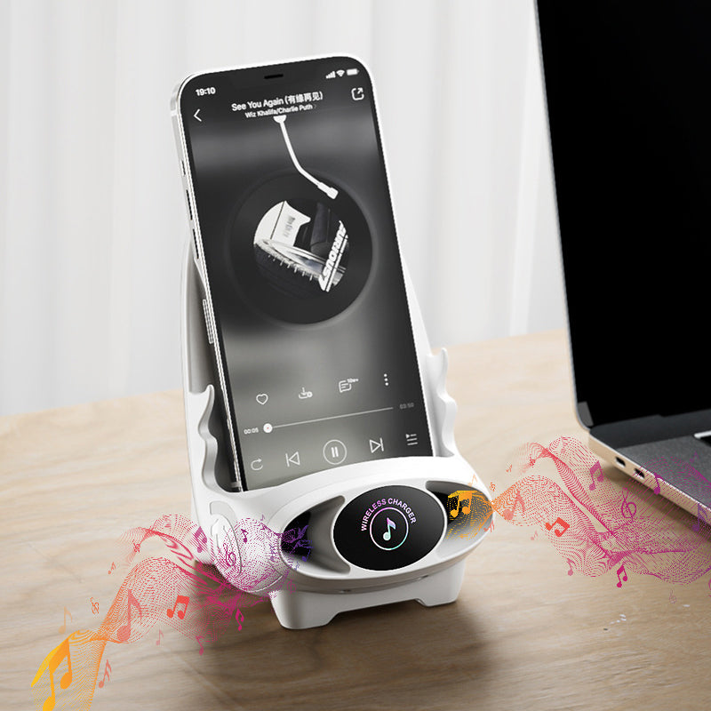 Trådløs telefonholder med 15W hurtigopladningsfunktion - FlexCharge Stol