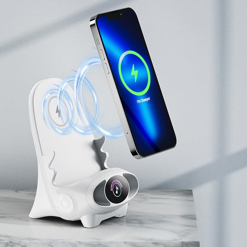 Trådløs telefonholder med 15W hurtigopladningsfunktion - FlexCharge Stol