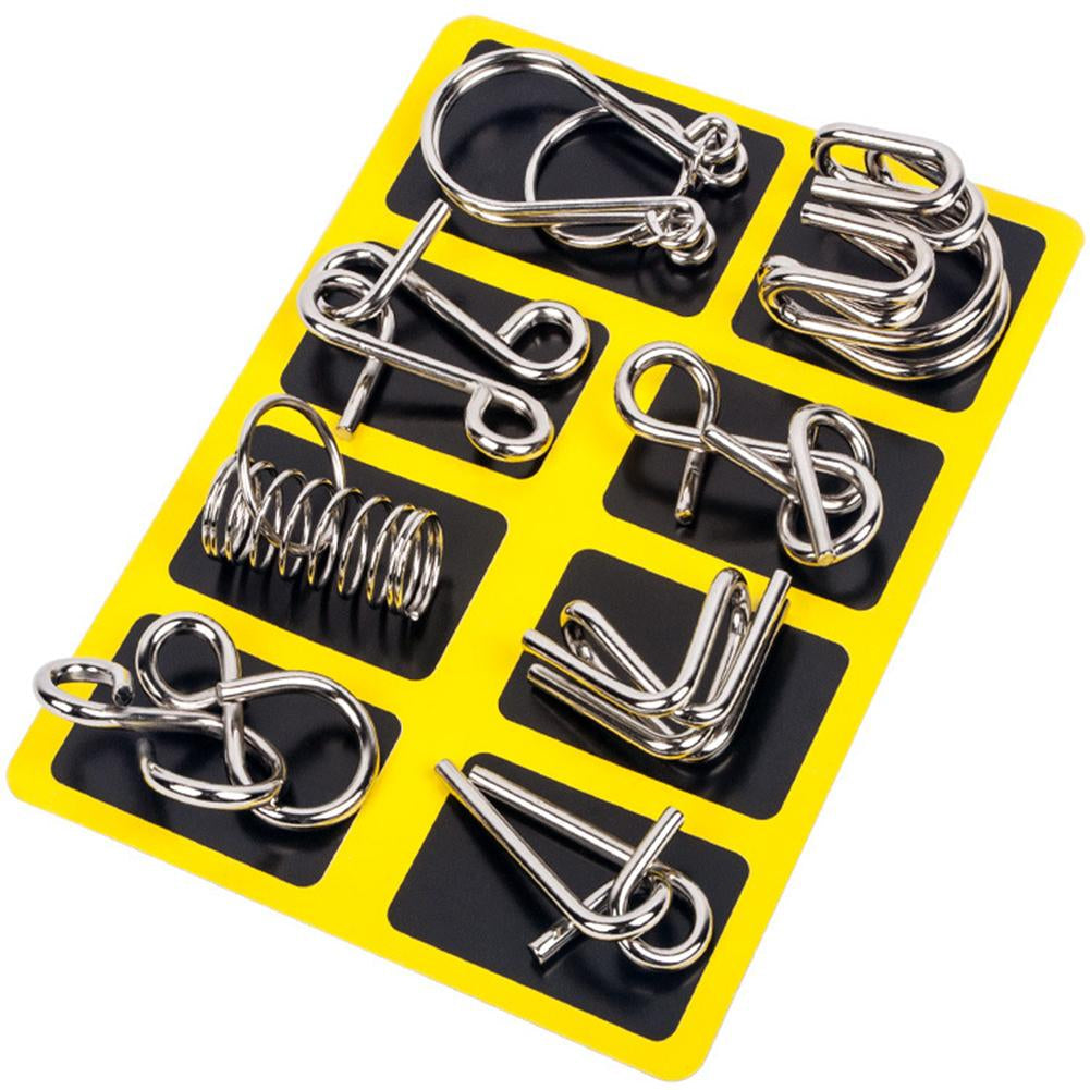 Set of Metal Puzzle Rings – BrainTwist