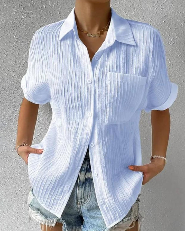 Stilig bluse med korte ermer – Elena