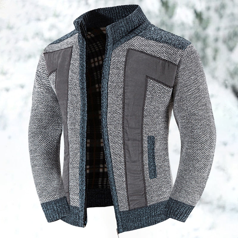 Wollweste mit Reißverschluss und Pullover - Leon