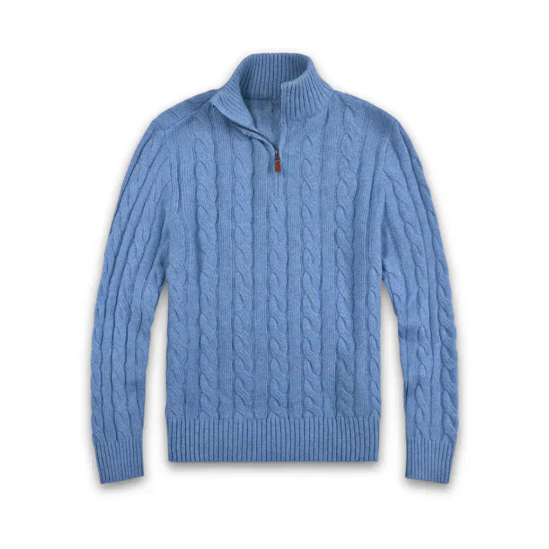 Classic Men's Cable Knit Sweater - Henry