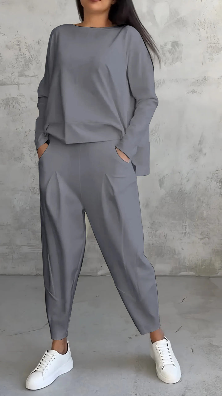 Conjunto de ocio de otoño para mujer de 2 piezas – Liora