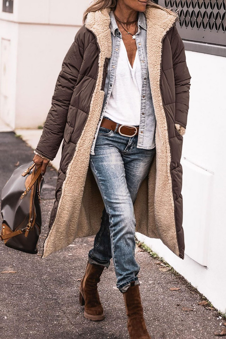 Chaqueta de invierno reversible para mujer a la moda – Sofía