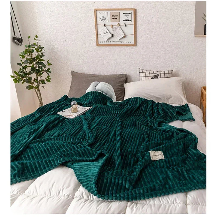 Manta de franela gruesa para otoño - WarmHaven