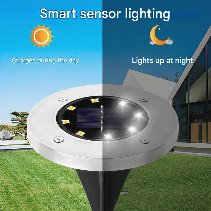 Solar Ground Spotlight for Outdoors – SunHalo