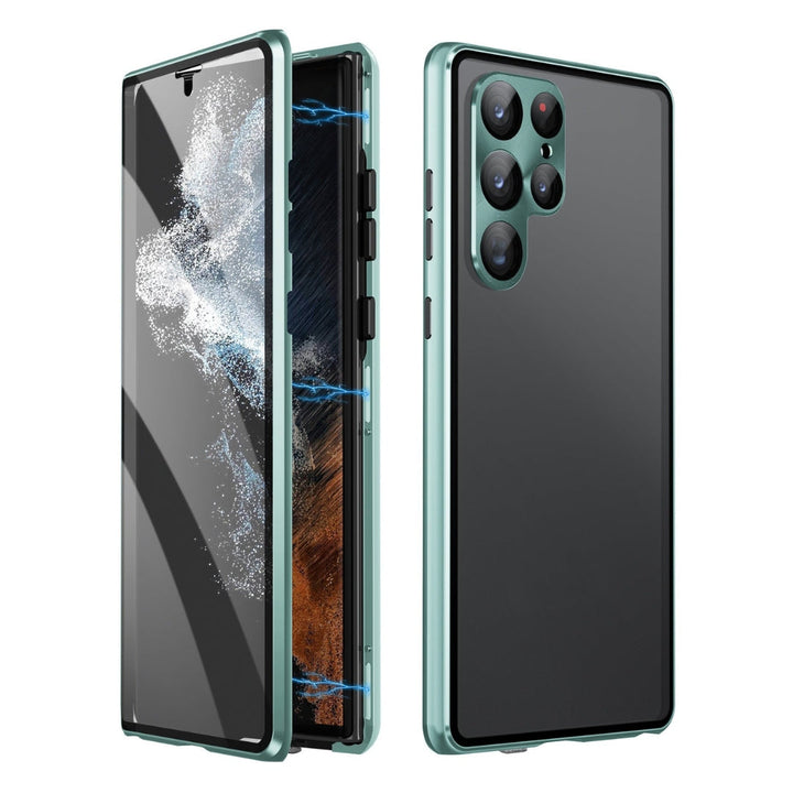 Magnetic double-sided glass protective case – ClearLock (1+1 FREE)