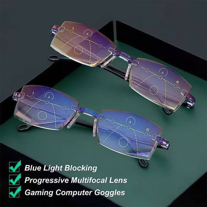Advanced Anti-Blue Light Multifocal Reading Glasses - SapphireView