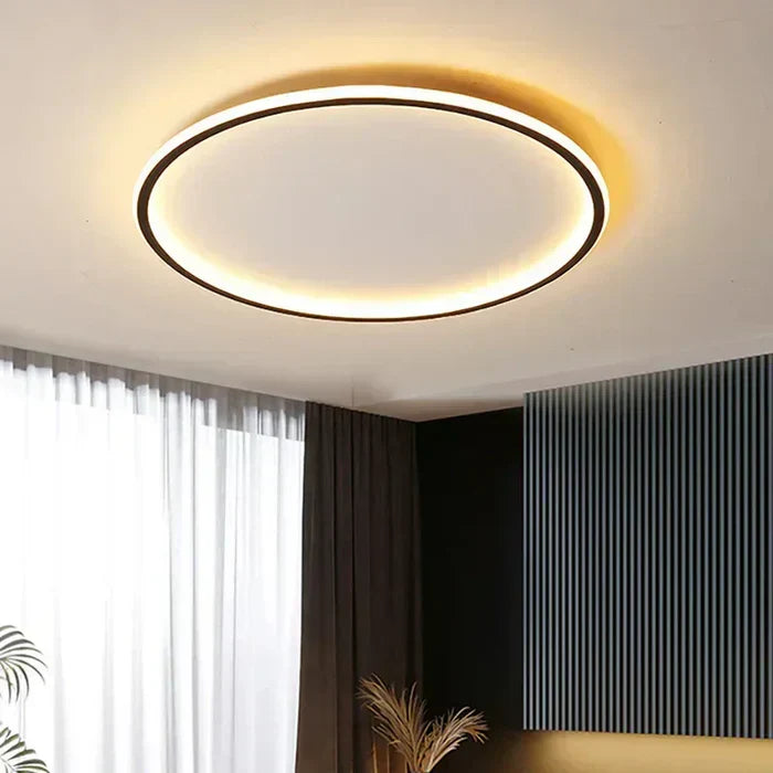 Scandinavian Round Ceiling Light - AuroraSphere