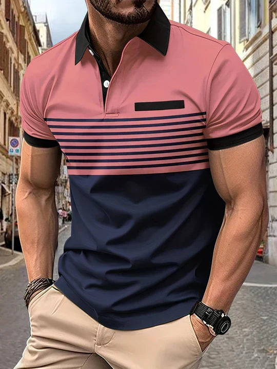 Stripete sommerpolo for menn – Damian