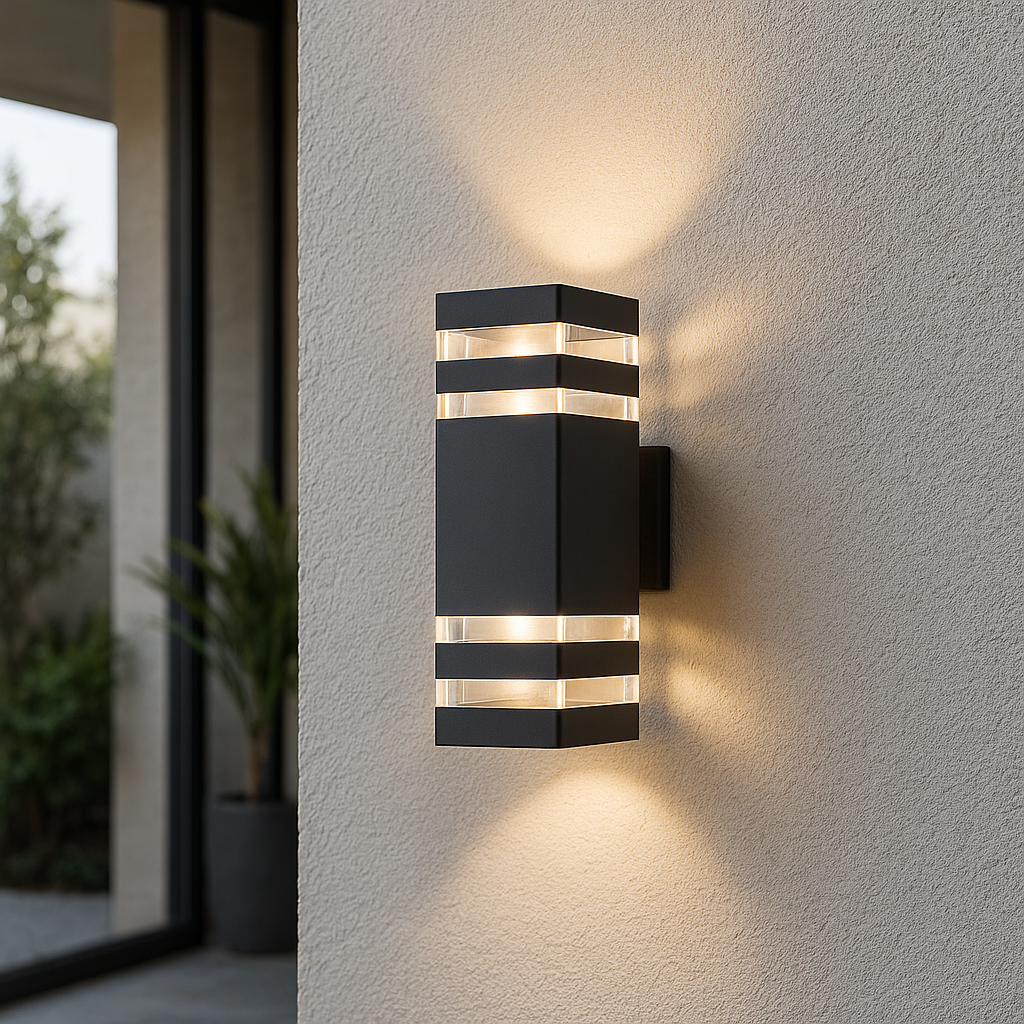 2-Wege hoch runter Außenwandlicht, wetterbeständige Aluminium-LED-Wandleuchte 1