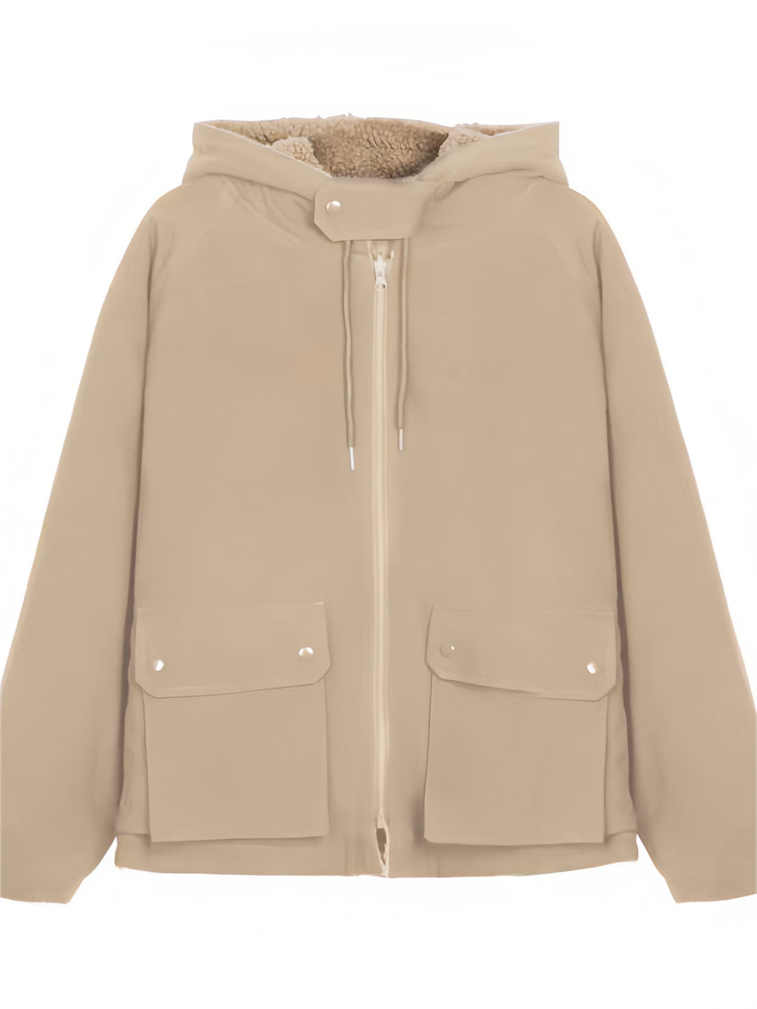 Warmer Oversized Women's Coat with Hood - Freya Fleece Parka