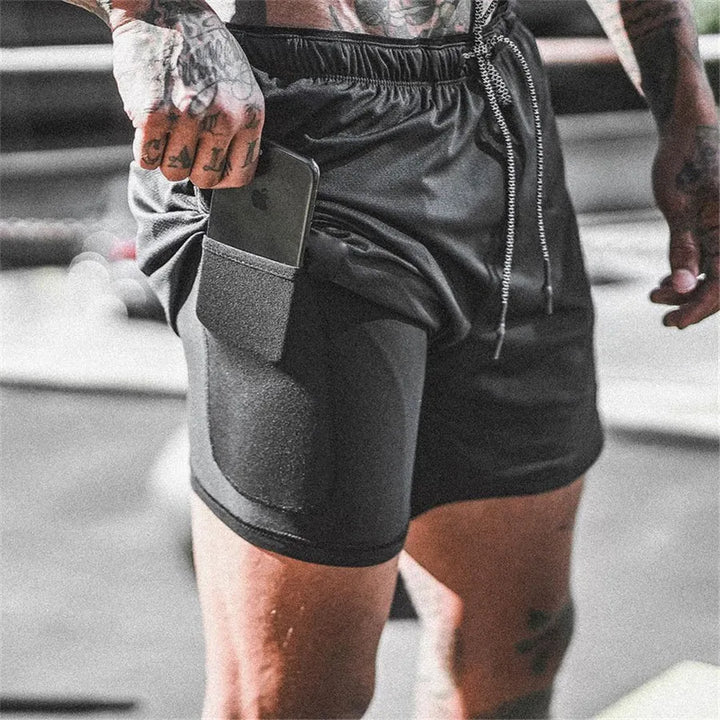 Herren Laufshorts mit doppeltem Layer – Mailand