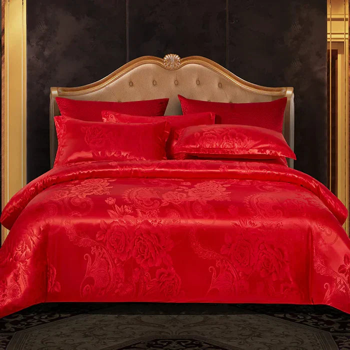 Juego de ropa de cama de satén de lujo - RoyalDream