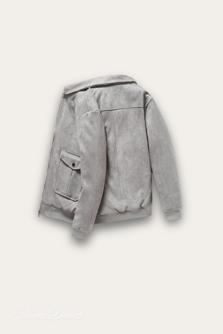 Trendy gray men's coat – Matteo
