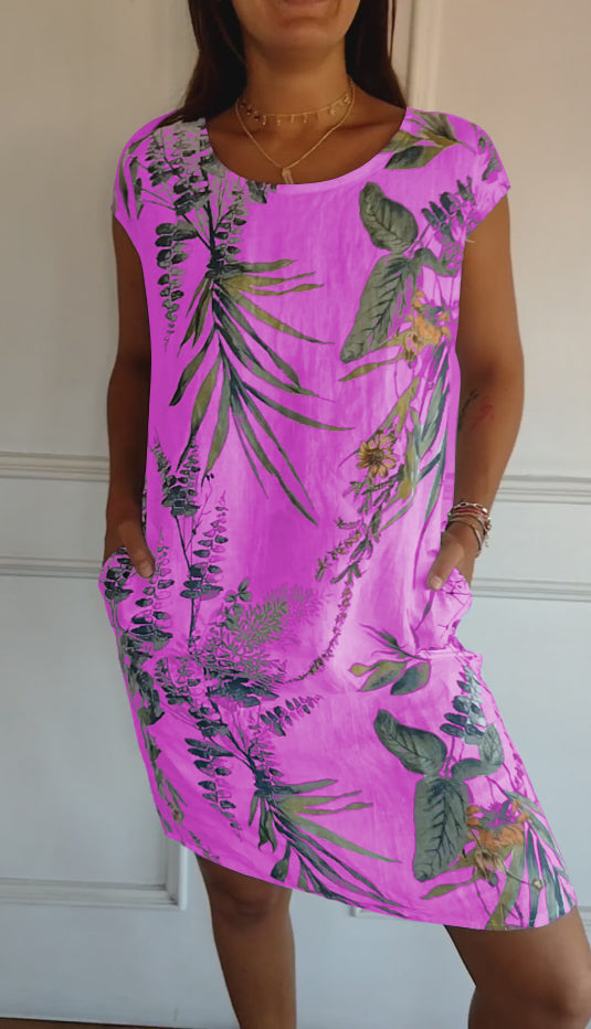 Vestido cómodo con escote redondo – Valentina