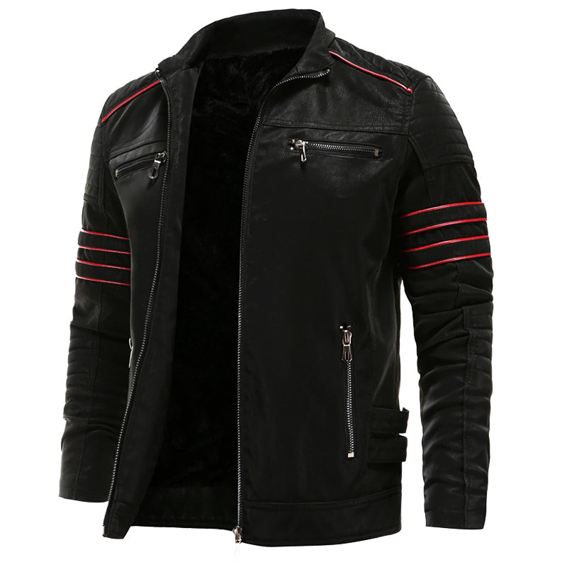 Titanium Rogue Leather Jacket - Hugh