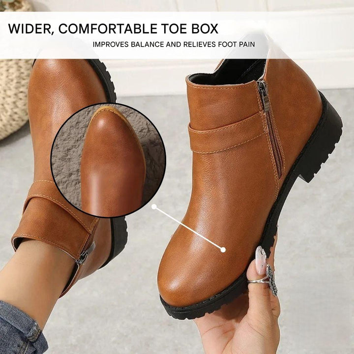 Women's Autumn Ankle Boots with Ergonomic Sole – Alessia
