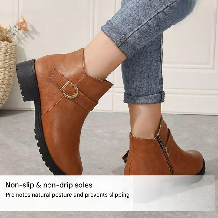 Women's Autumn Ankle Boots with Ergonomic Sole – Alessia
