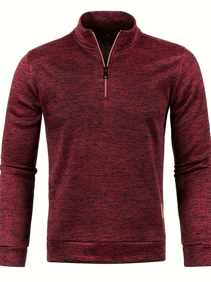 Herren Pullover mit Hals-Reißverschluss für Herbst & Winter – Matteo