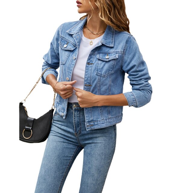 Trendige Damen-Denimjacke mit Bequemer Passform – Malina