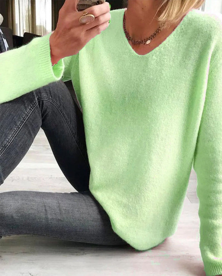 Casual ensfarget damegenser - Sophie