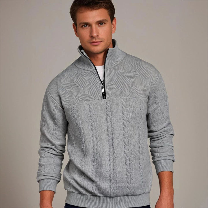 Men's Sweater with Cashmere Merino Wool – Autumn Magic Severin