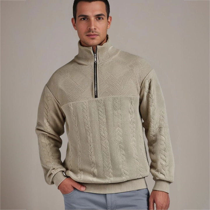 Men's Sweater with Cashmere Merino Wool – Autumn Magic Severin