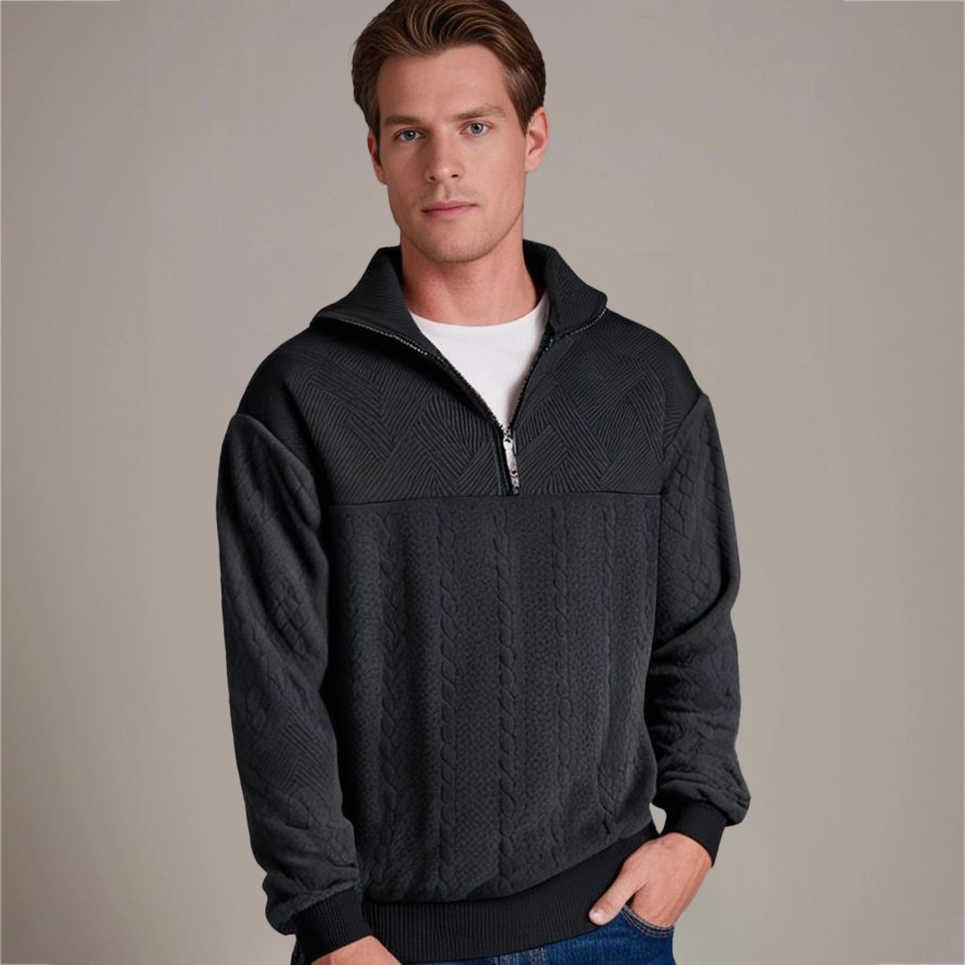 Men's Sweater with Cashmere Merino Wool – Autumn Magic Severin