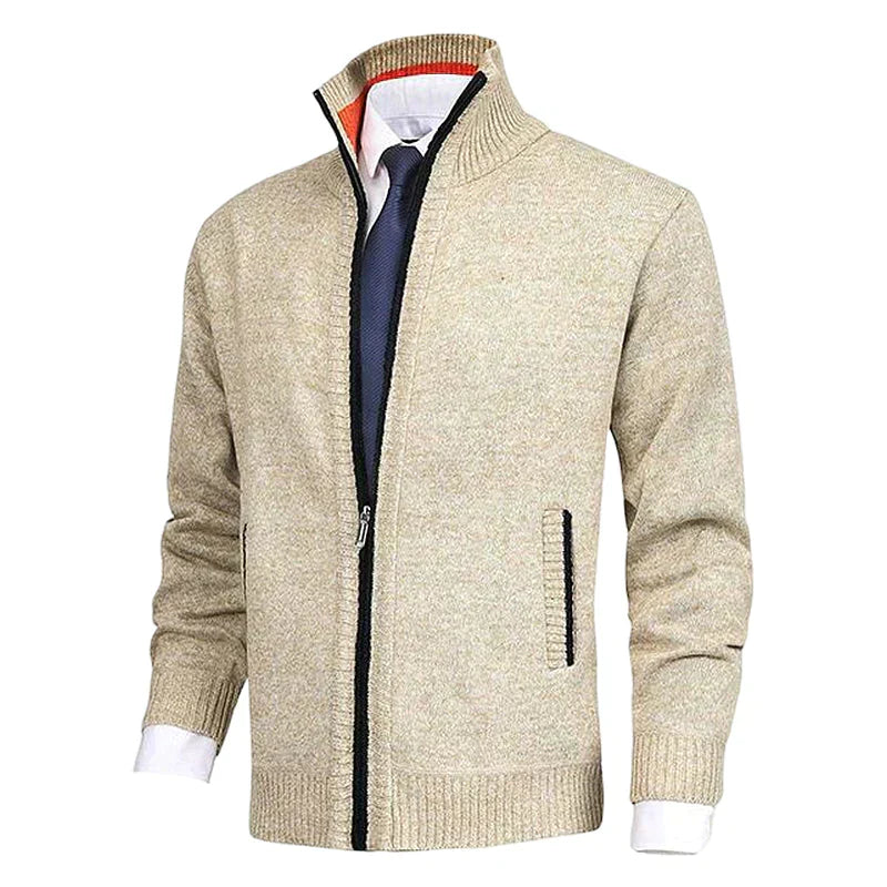 Knitted Vest with Zipper for Men - Theo