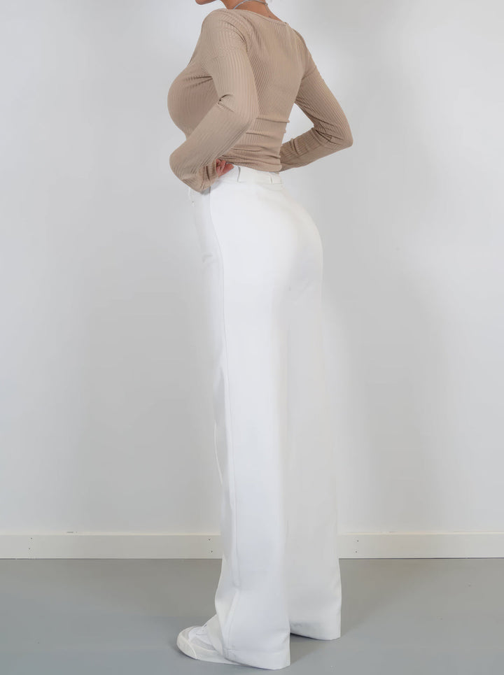 Pantalón ancho de mujer con estilo – Aurelia