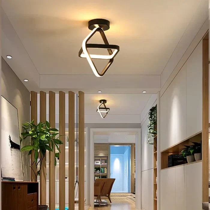 Moderne LED-taklampe med dobbelt ringdesign – Twilight Rings