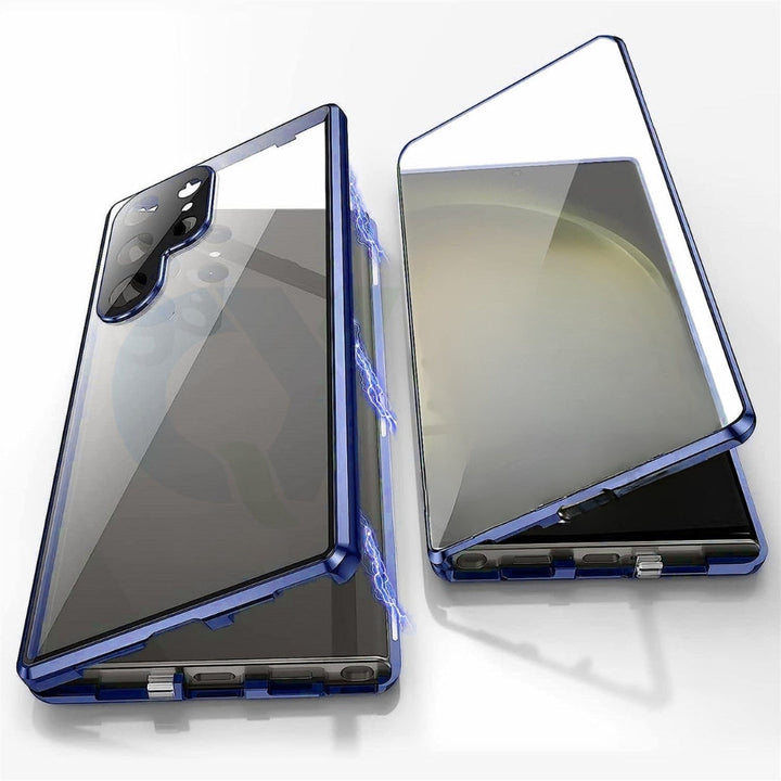 Magnetic double-sided glass protective case – ClearLock (1+1 FREE)
