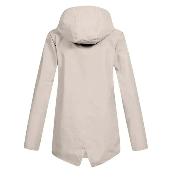 Trendige Damen Regenjacke mit Kapuze - Liora