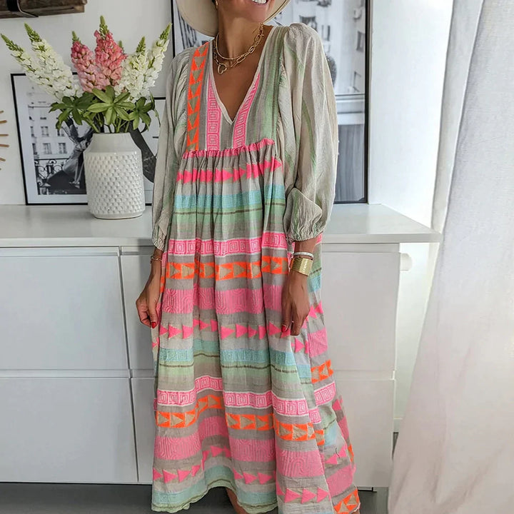 Summery Maxi Dress with Gradient – Solenne