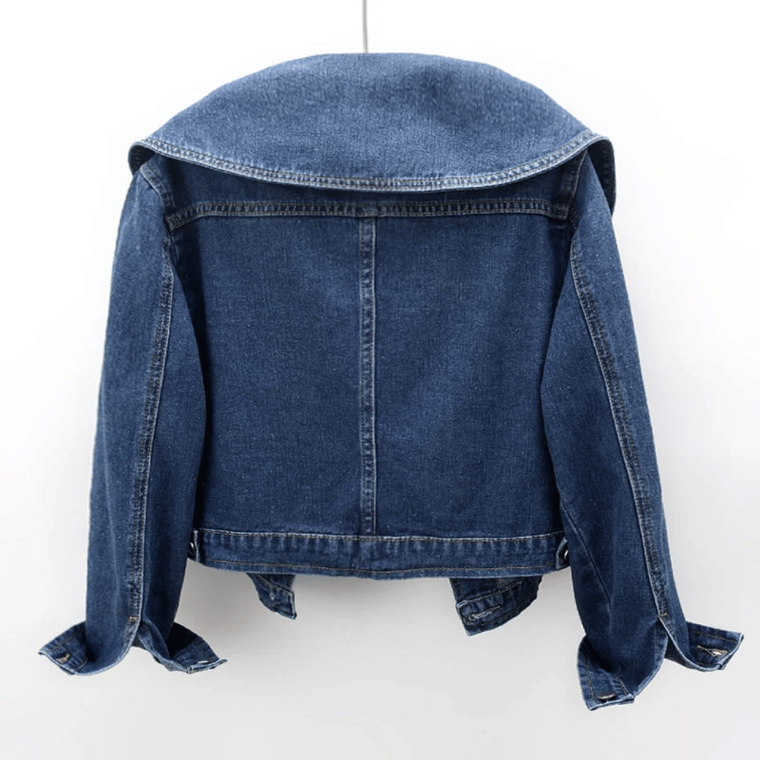 Women's denim jacket with sailor collar – Giovanna