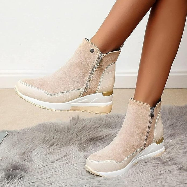 Orthopedic Leather Women's Ankle Boots - Emma