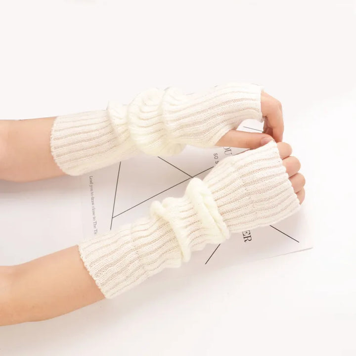 Lange fingerløse strikhandsker - FlexiWarm