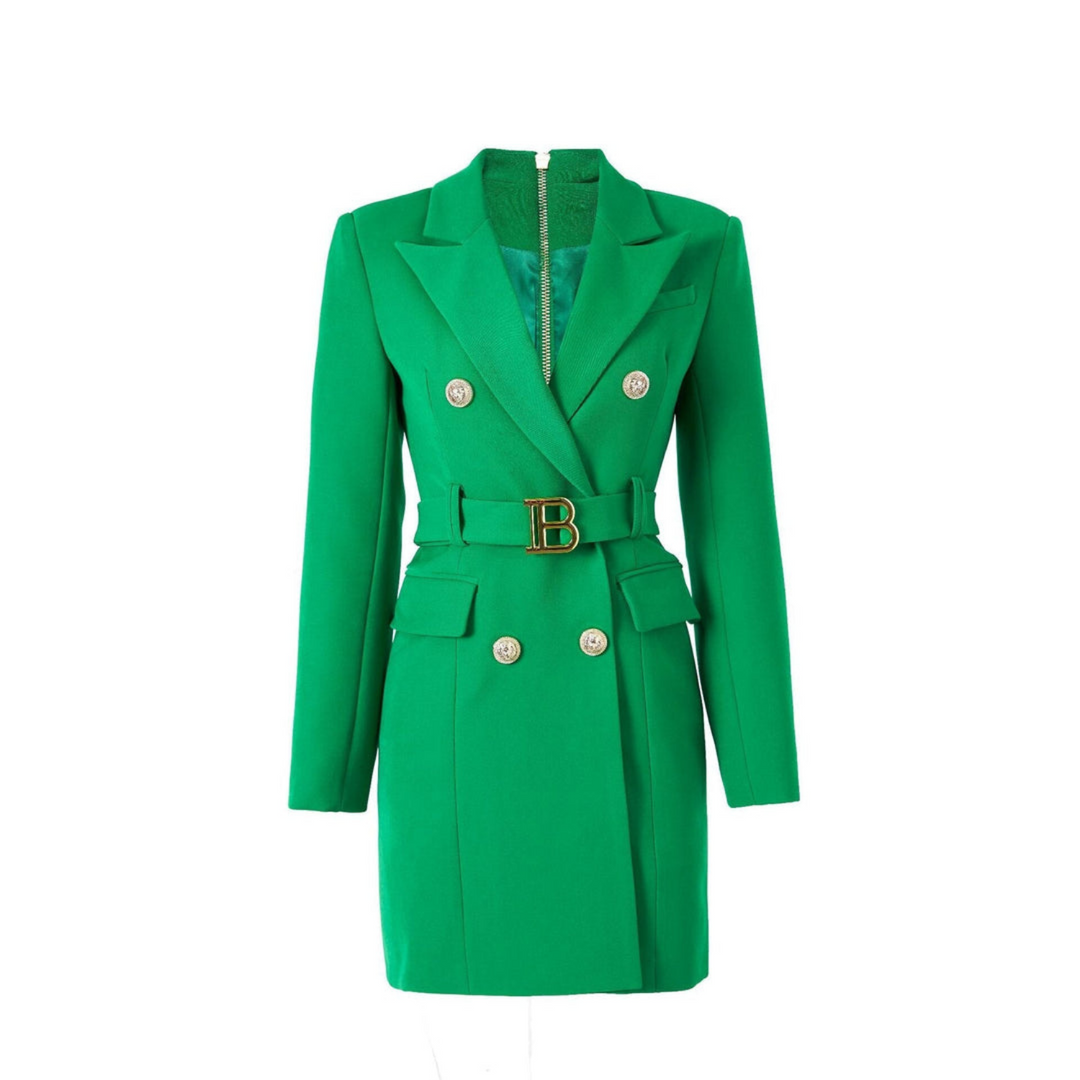 Stilvolles Einfarbiges Blazer-Kleid - Celeste