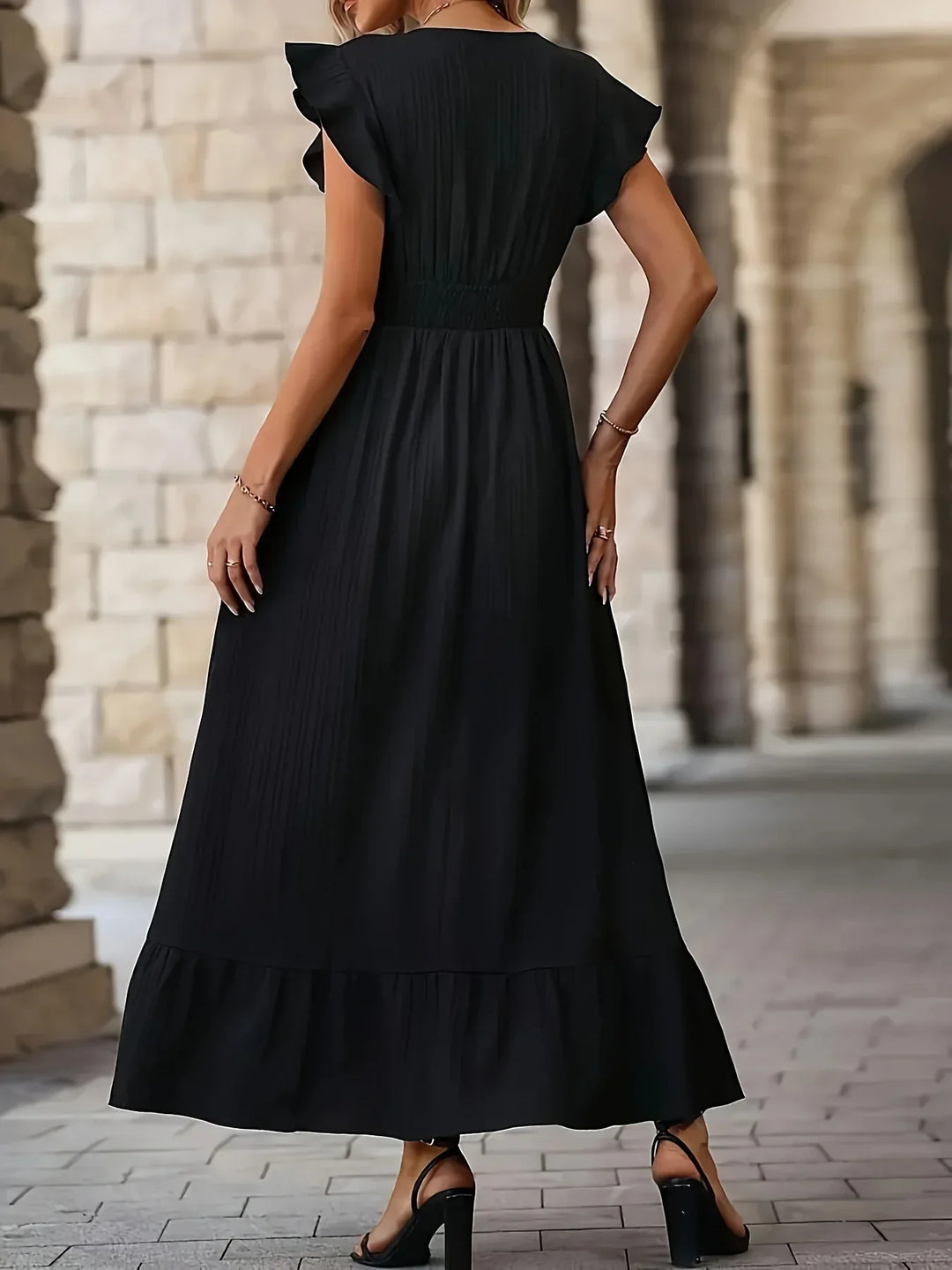 Eloise Ruffle Dress | Versatile and Stylish