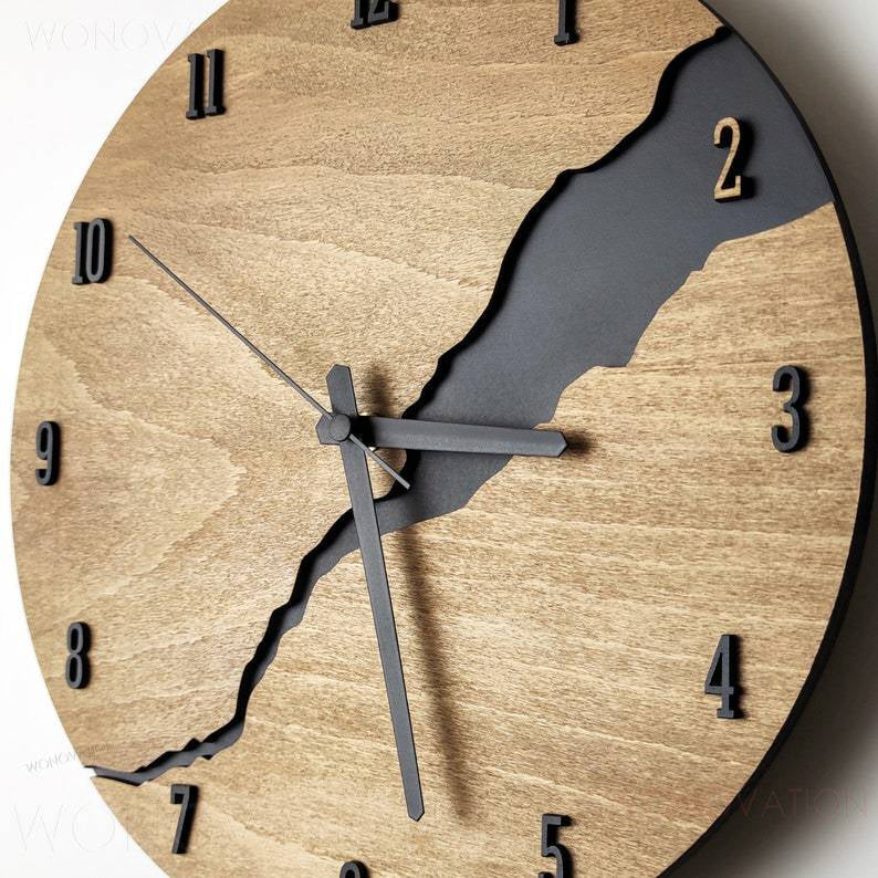Luxus Holz Wanduhr – Nuvoro