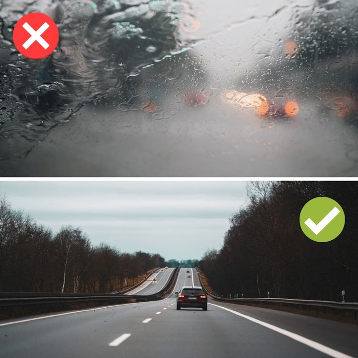 Vandafvisende bilforrude-belægning - Rainexel
