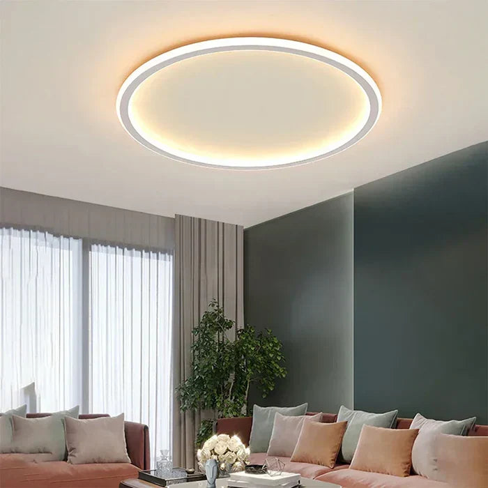 Scandinavian Round Ceiling Light - AuroraSphere
