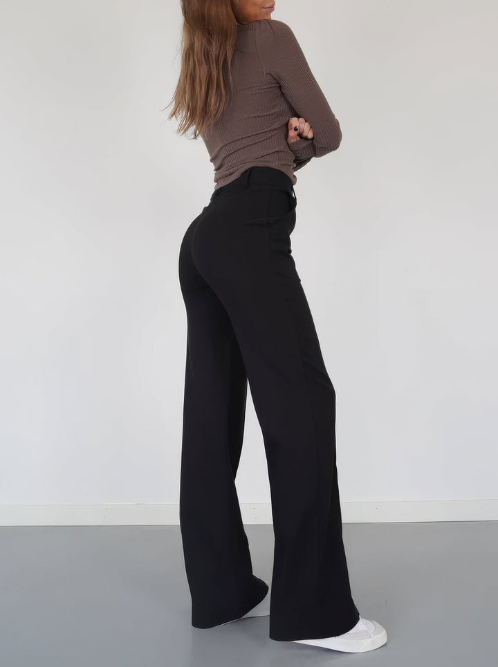 Pantalón ancho de mujer con estilo – Aurelia