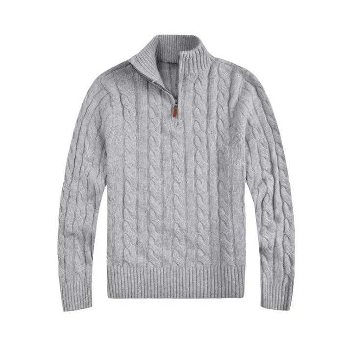 Classic Men's Cable Knit Sweater - Henry