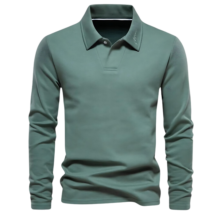 Men's Long Sleeve Polo - Vince