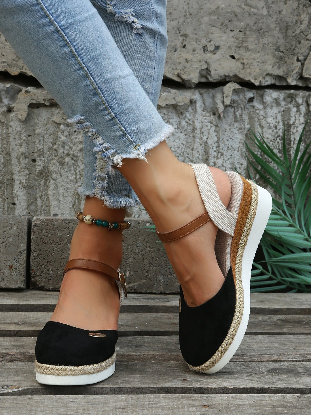 Orthopedic Fashionable Brown Espadrilles - Livia